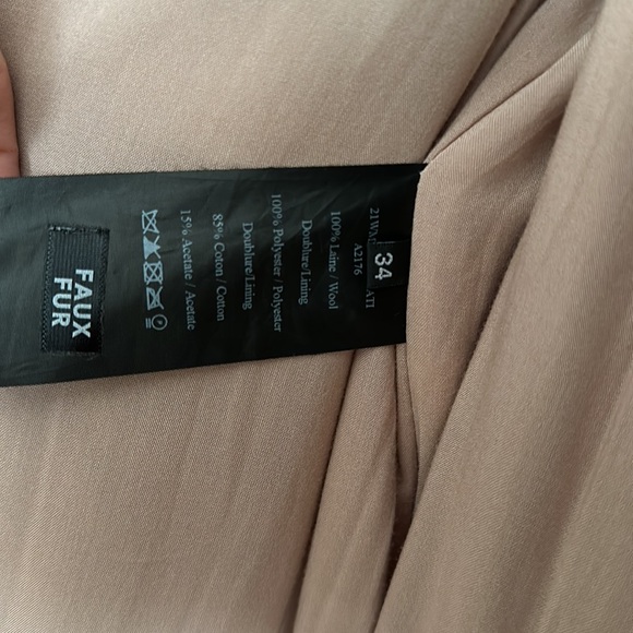 Meteo yves salomon brown wool teddy coat size 34 (XS) - Picture 7 of 7